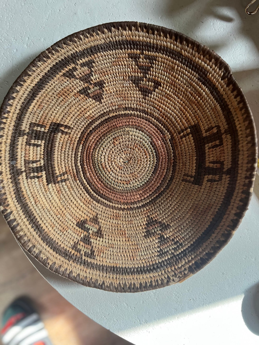 Native African Handwoven Basket Bowl Etsy