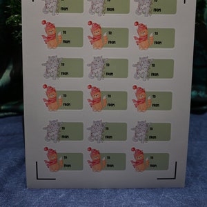 Cute Kitty Christmas gift tag stickers labels for your Holiday gifts and gift giving