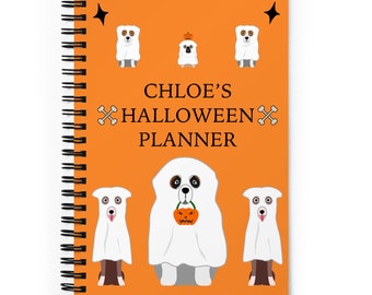 Personalized Halloween Notebook / Party Planner