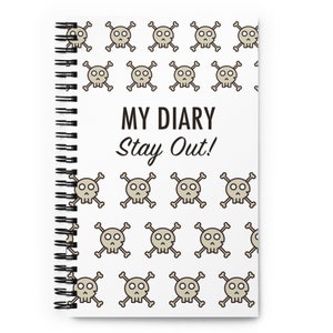 Diary for Girls / Stay Out / Skull Pattern