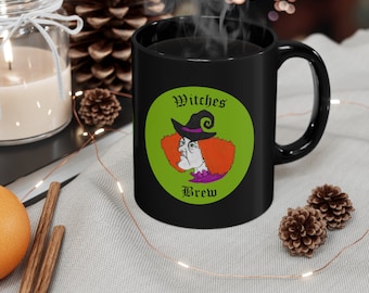 11oz Black Witches Brew  Mug