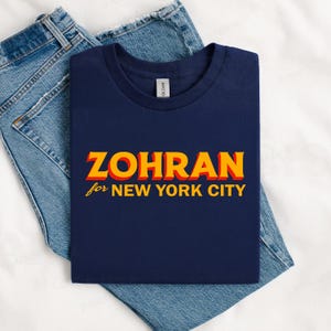 Zoohran für New York City T-Shirt, Zohran Mamdani 2025 Hemd, Vote For Zohran T-Shirt, Fortschrittliche demokraten Hemd, Zohran für Mayor T-Shirt