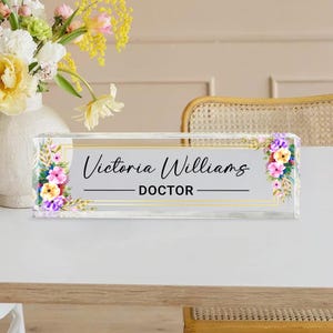 Personalized Doctor Desk Name Plate, Nursing Doctor Gifts, Custom Doctor Office Desk Sign, Office Decor, Future DNP Graduation Gift