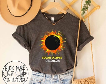 Total Solar Eclipse 2024 Shirt, Total Solar Eclipse 4 08 2024 Shirt, Solar Eclipse Shirt, Total Eclipse 2024 Shirt, Total Solar Eclipse Tees