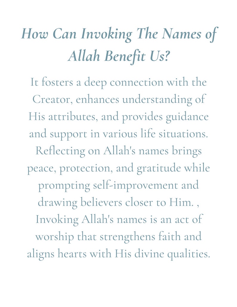 Asma-ul-husna Journal the 99 Names of Allah - Etsy