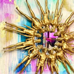 Ken Doll Golden Sunburst Mirror