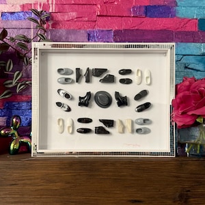 Vintage Ken Doll Accessory Shadow Box | Plastic Doll Mens Wall Art | 90s Y2K Decor Ken Doll Wall Art | Vintage Handmade Home Decor