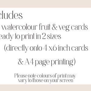 Printable Fruit &amp; Vegetable Toob Cards | Toob Matching Cards ...