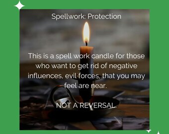 Spell Work Candle Magic for Protection