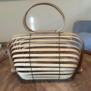 Monedero plegable japonés vintage / Cesta de bolso única