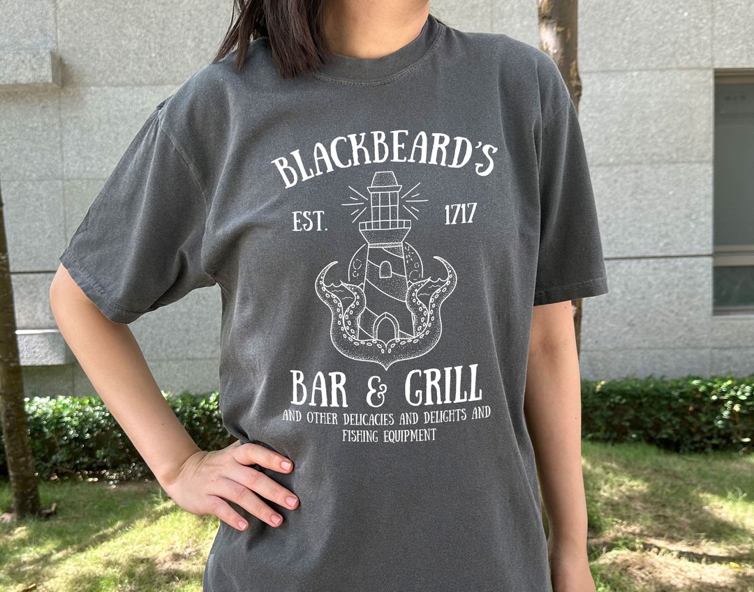 Vintage Blackbeard's Bar and Grill Shirt Our Flag Means Etsy