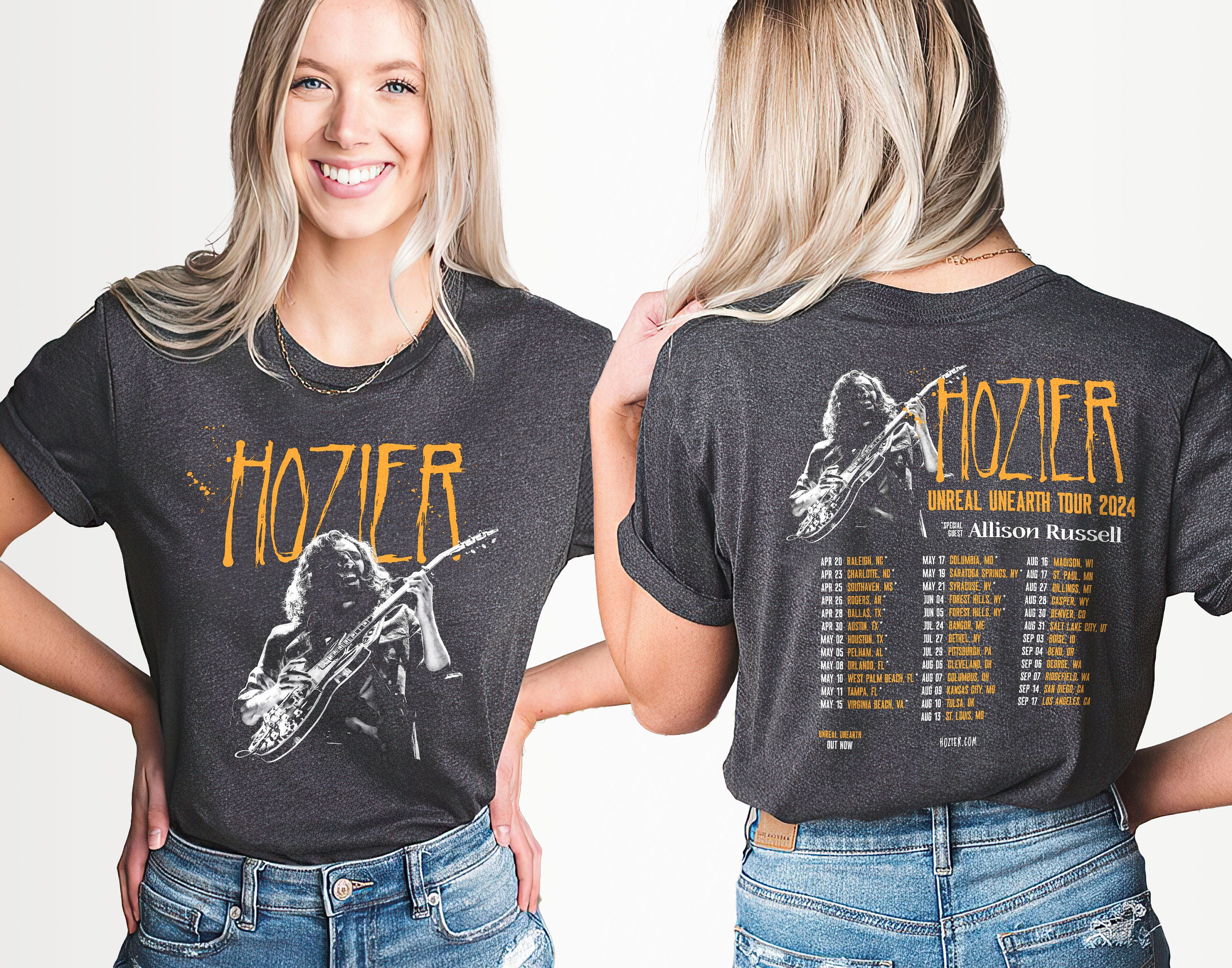 Graphic Hozier In A Week Shirt, Unreal Unearth Tour Hozier 2023 Tshirt
