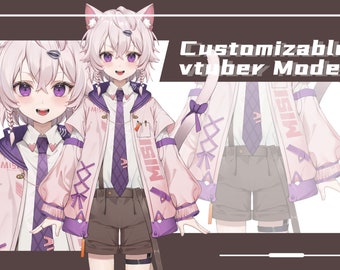Custom Vtuber Live2D Model: Design, Rigging, and Fan Art Commission