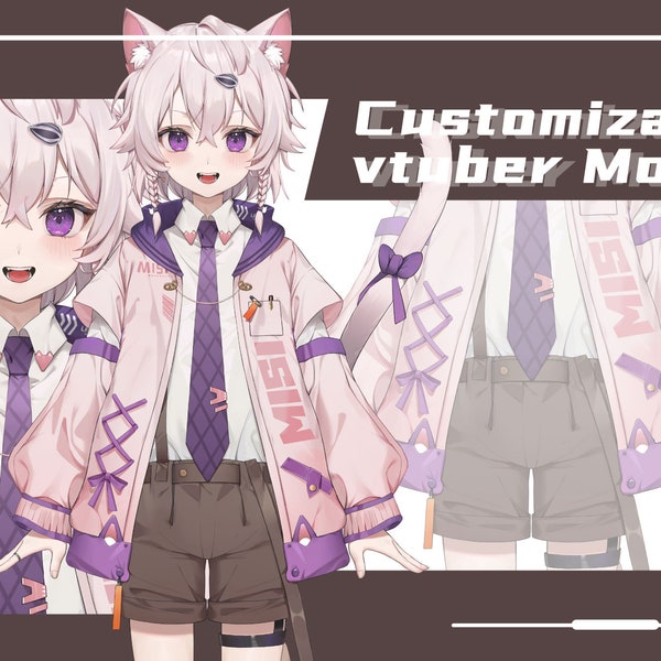 Custom Vtuber Live2D Model: Design, Rigging, and Fan Art Commission