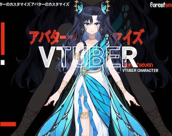 Custom Vtuber Live2D Model | Anime Character Design