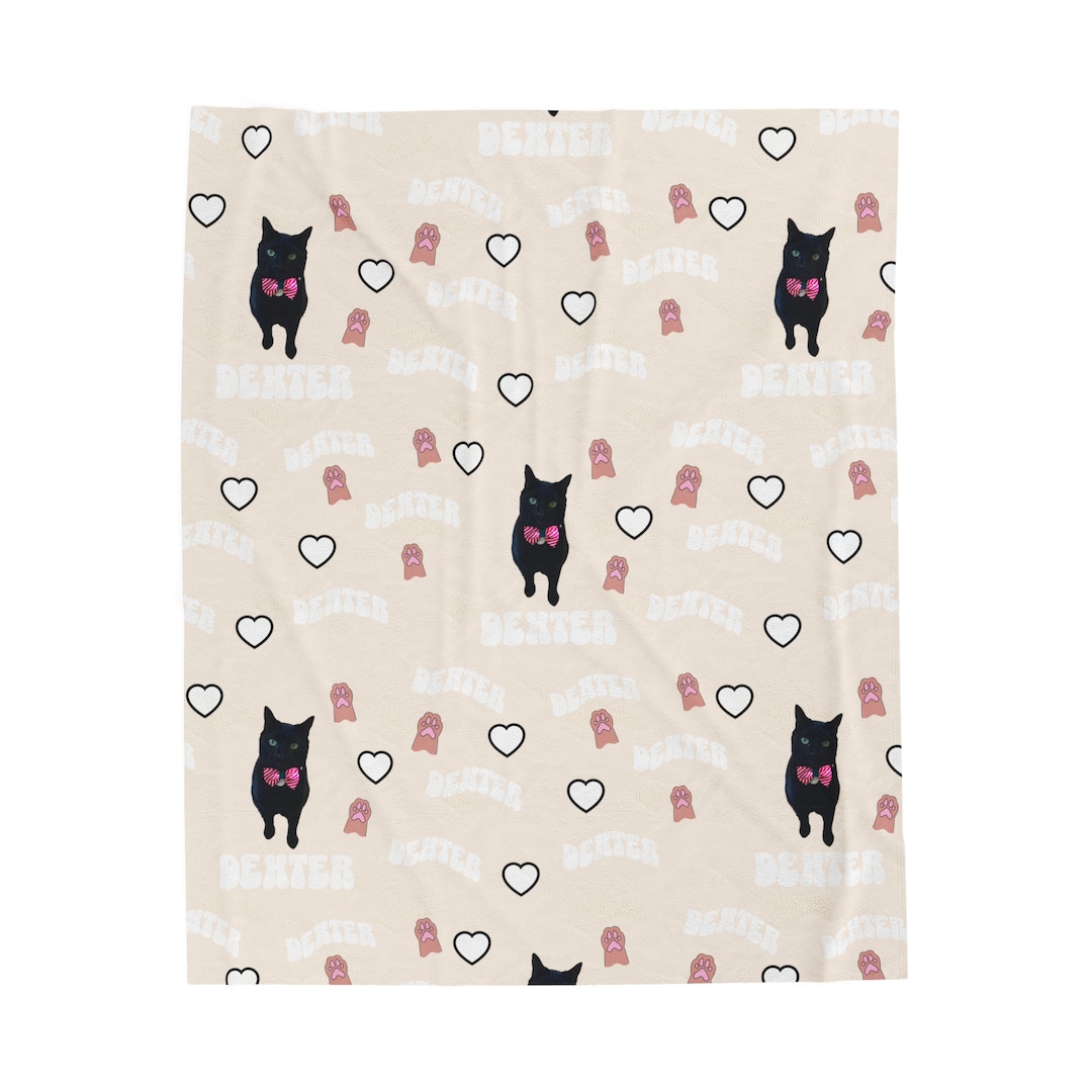 Custom Cozy Cat Blanket Personalized With Your Pet Photo Perfect Gift for Pet Lovers. Etsy