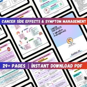 Cancer Side Effects & Symptom Management | PDF | 29+ pages | oncology nursing | OCN prep