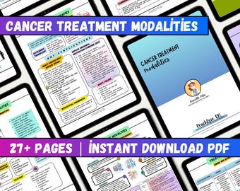 Cancer Treatment Modalities | PDF | 27+ pages | chemo | oncology nursing | OCN prep