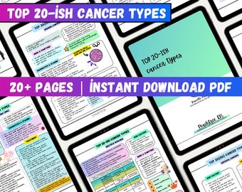 Top 20-ish Cancer Types: Oncology Nursing Guide | PDF