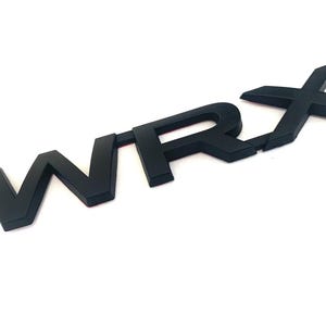 Black Matte/Gloss WRX Car Rear Trunk Emblem Sticker Decal Logo