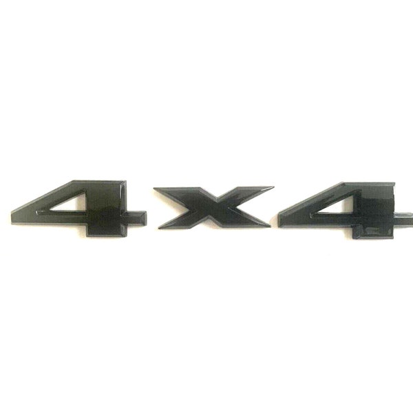 1 PC 4x4 Black Gloss Finish Trunk Emblem Badge, Universal fit !!!