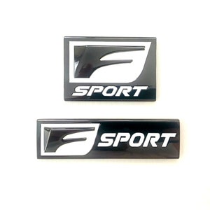 Juego de 2 emblemas F-Sport para guardabarros de maletero, insignia lateral compatible con cualquier modelo IS GS RX