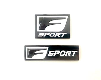 Set of 2pcs F-Sport Emblem Trunk Fender Side Badge fit any models IS GS RX