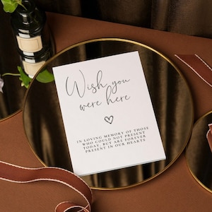 Wedding Sign - In Loving Memory, Wish You Were Here, wedding program template, Wedding Template, Customizable