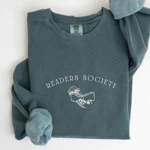 Readers Society Shirt, Bookworm Sweatshirt, Book Lover Gift, Bookish Sweatshirt, Bookworm Shirt, Book Sweatshirt, Teacher Reading Sweatshirt