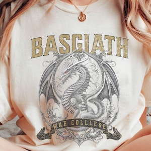 Basgiath War College Shirt, Fourth Wing Shirt, Dragon Rider Shirt, Rebecca Yoros, Fourth Wing, Violet Sorrengail, Fantasy Book
