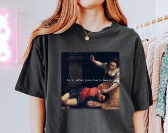 Womens Rights T-shirt, Heroine Jael Killing Sisera Art History Feminist Shirt, Gift for her, Women Rights Gift, Destroy Patriarchy Tee