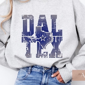 Dallas Football Crewneck Sweatshirt, Cowboys Fan Gift, Gameday Sweatshirt, Football Sweatshirt, Dallas Game Day Shirt, Dallas Hoodie