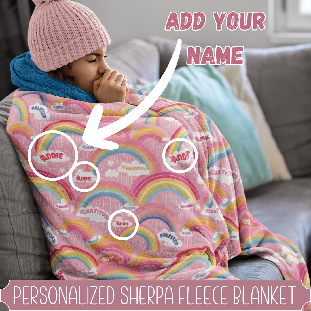 Personalized Blanket With Name Gift for Daughter or Girlfriend Etsy