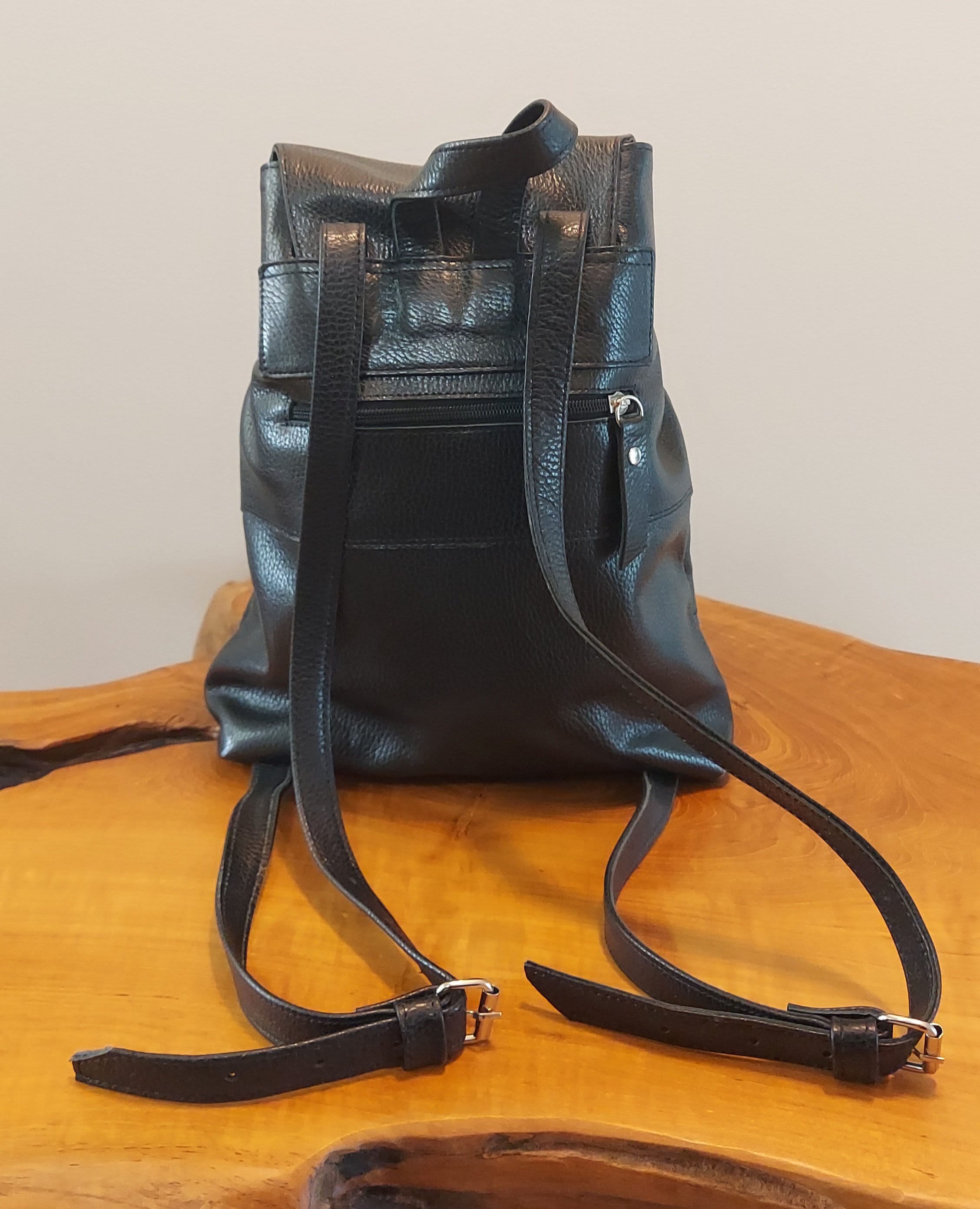Argentine Full Grain Leather Backpack Handmade High quality full grain cowhide leather backpack for sale main image 4