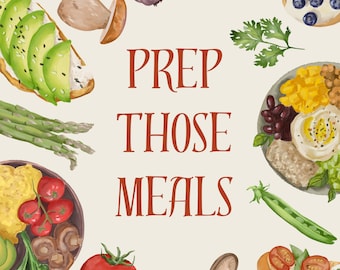 Prep Those Meals, Cookbook, Downloadable cookbook for Nurses, RT's, PT's, Teachers, and anyone else who barely has time for themselves