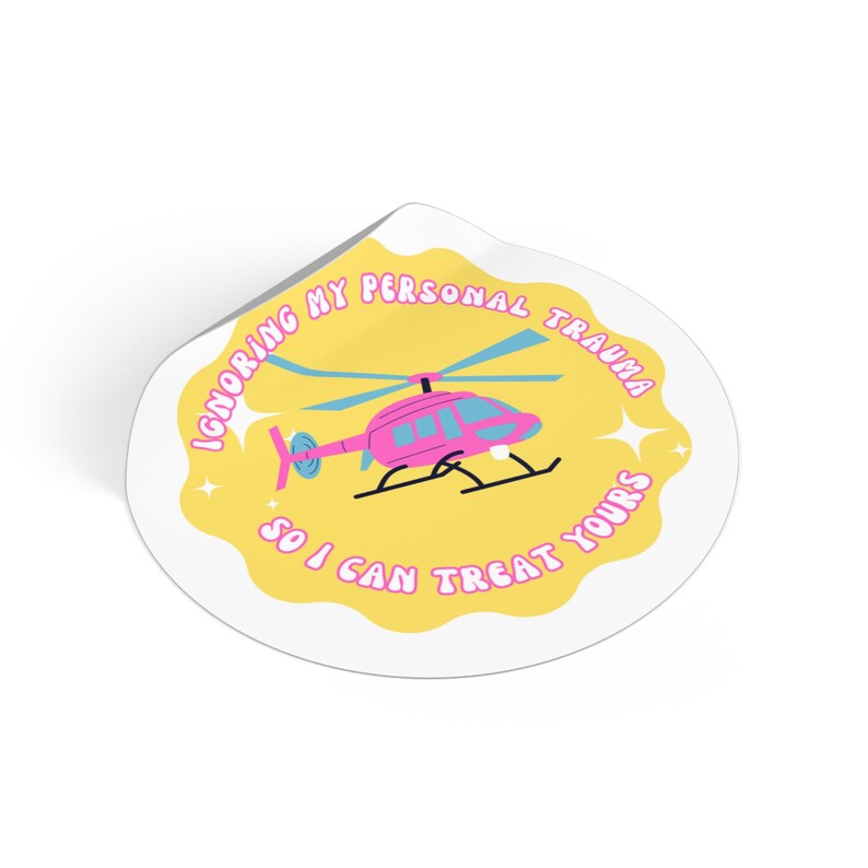 ER Nurse Sticker - Trauma Nurse - Registered Nurse - Trauma ICU - ICU Nurse - Nurse - Intensive Care Nurse - Nurse Sticker- Flight Nurse image 2