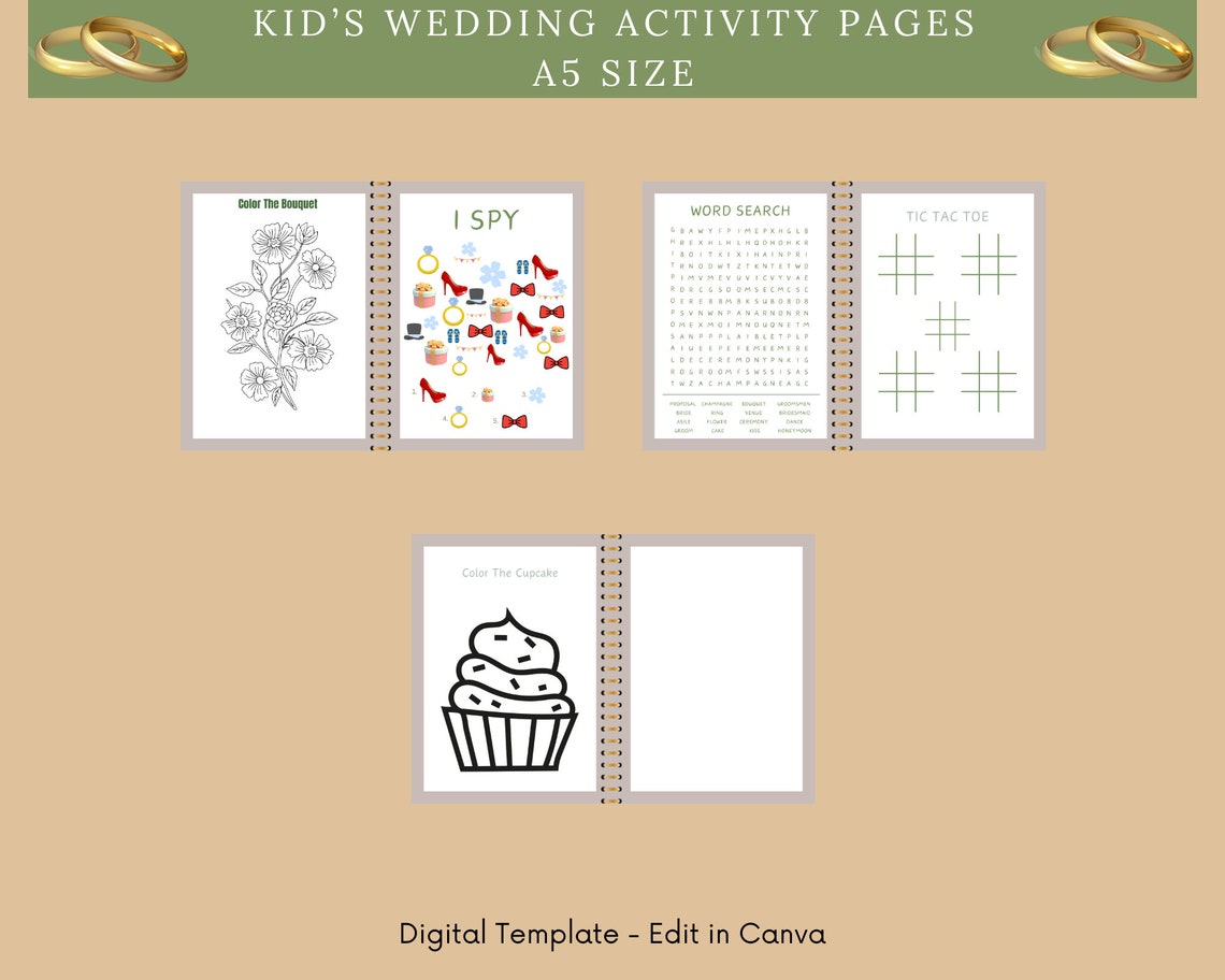 Wedding Kids Activity Book | Printable Wedding Entertainment for ...