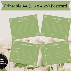 Jeu de cartes postales Conseils aux jeunes mariés : Conseils pour une vie d'amour