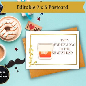 Tarjeta del Día del Padre / Tarjeta imprimible y digital del Día del Padre / Feliz Día del Padre al papá más aseado