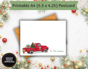 Holiday Pickup Truck Postcard: &#39;Tis The Season (Digital Download)