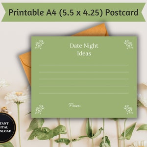 Postal de ideas para citas nocturnas: inspiración romántica para los novios