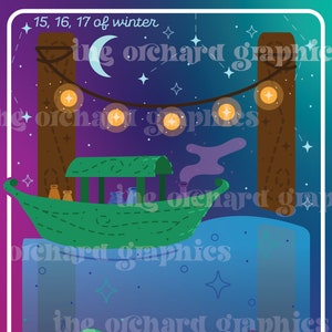 11 x 17 Stardew Valley Night Market Poster - DIGITAL DOWNLOAD