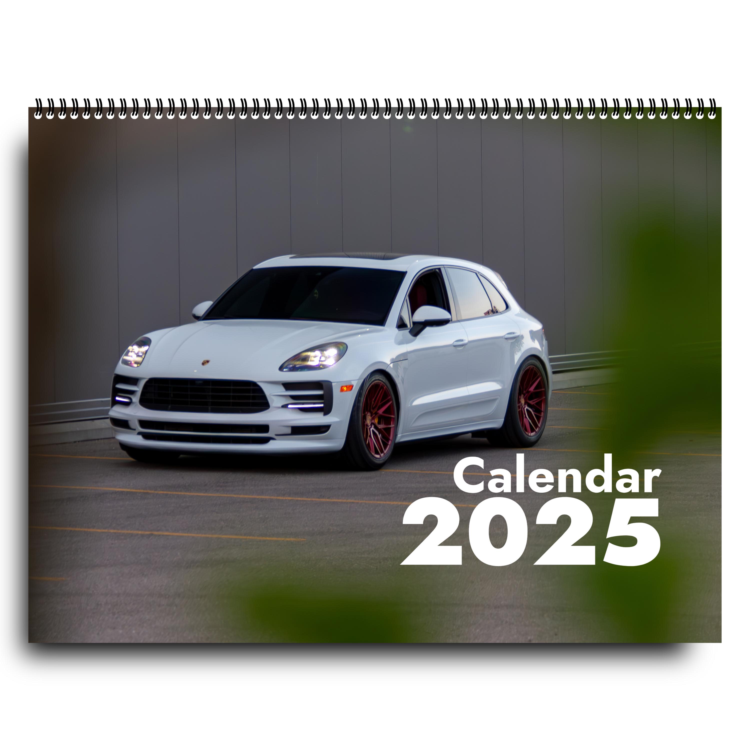2025 Porsche Wall Calendar / Dropped Porsche Macan / Cars / Motoring