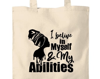Tote Bags -7 Images" Proud Black Womens" Printed ,Strong Shopping Bags,Shoulder Bags, Strong Cotton Canvas, Gift for mum