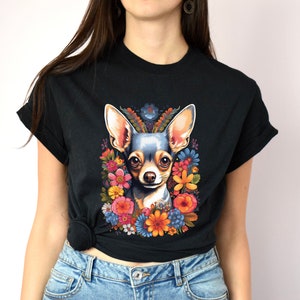 Mexican floral chihuahua shirt
