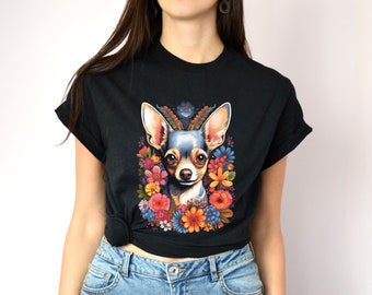 Mexican floral chihuahua shirt