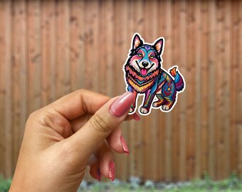 Alebrije Husky sticker