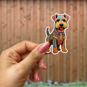 Alebrije Welsh Terrier sticker
