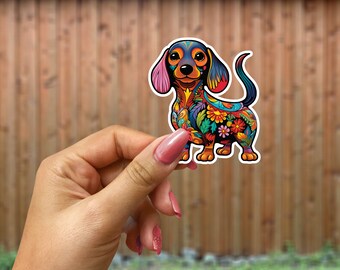 Alebrije Dachshund, Wiener-Dog sticker