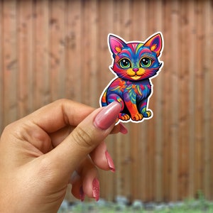 Alebrije Cat sticker - Kitten